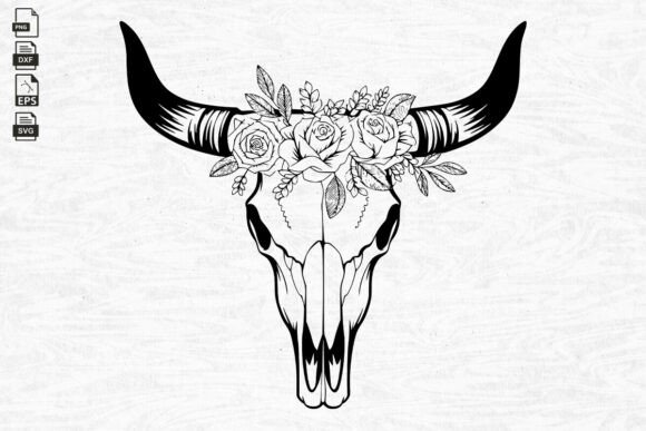 Cow Skull Flowers SVG Review