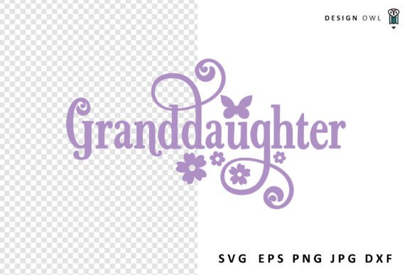 Granddaughter - Floral SVG