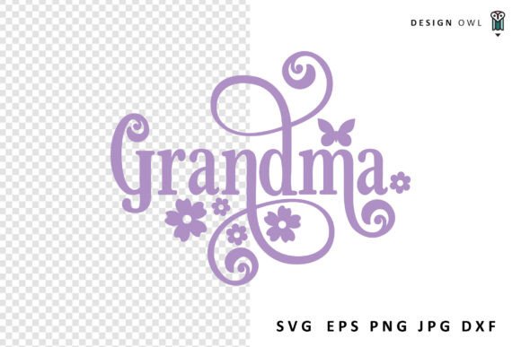 Grandma - Floral SVG File