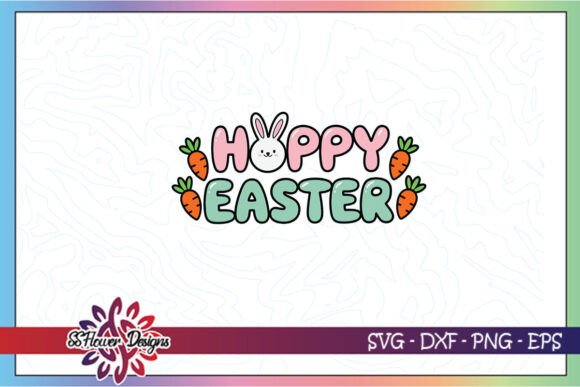 Hoppy Easter Carrots Floral SVG