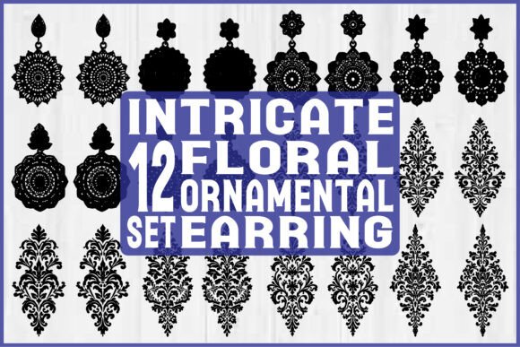 Intricate Floral Earring Set
