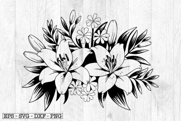 Lily Flower Svg, Lily Svg, Floral Svg