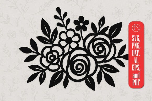 Paper Cut Floral SVG Cut File