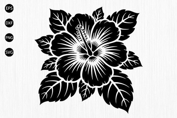 Tropical Floral Svg, Hawaiian Flower Svg